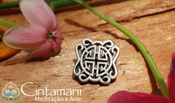 Botão Longevidade em Prata925 - Ornamento Étnico Tibetano